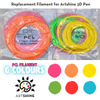 3D Pen Filament - 6 Bright Colours - Material: PCL (1.75mm, 98 Feet Total)