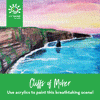 Cliffs of Moher Art Kit + Video Tutorial - Acrylic Paint Specialty Box