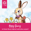 Hoppy Bunny Easter Art Kit + Video Tutorial - Watercolour Specialty Box