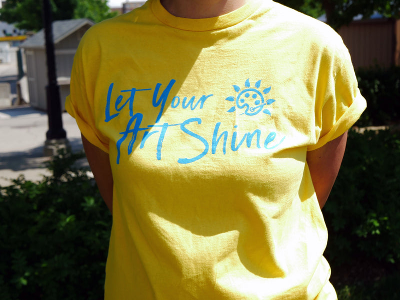 Artshine "Let Your Artshine" ADULT T-Shirt - Bright Yellow